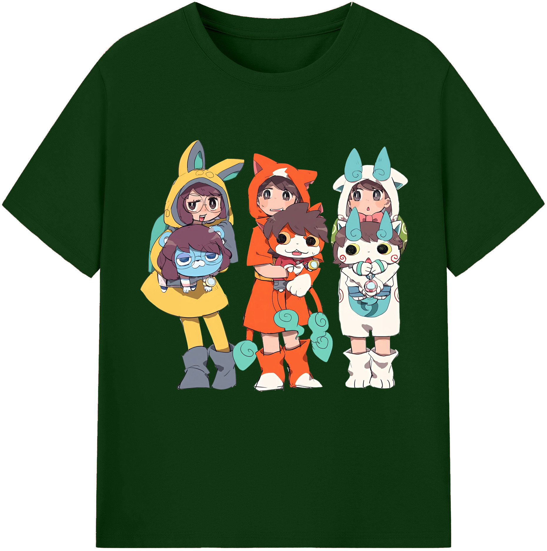 （画像用） 妖怪ウォッチ Yo-kai Watch 綿100％半袖Tシャツ（フロントプリント）